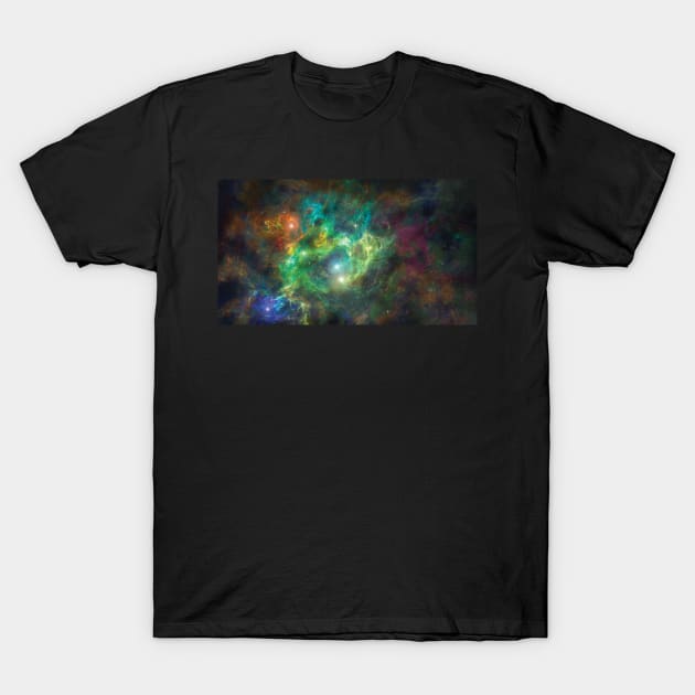 Nebulae And Stars T-Shirt by Ryan Rad